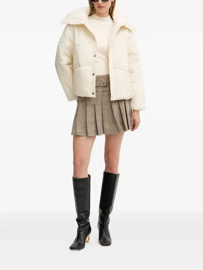 Liu •jo Quilted Puffer Jacket In White