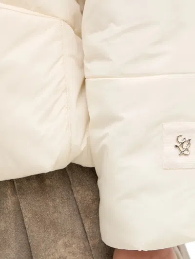 Liu •jo Quilted Puffer Jacket In White