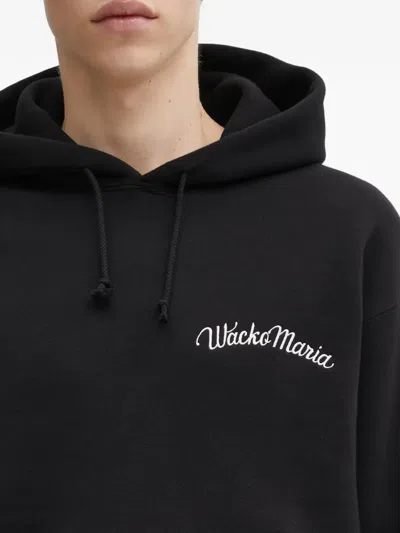 Wacko Maria Drawstring Hoodie In Black