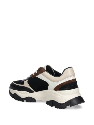 Baldinini Lace-up Panelled Sneakers In Multi