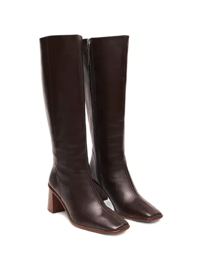Alohas Square-toe Boots In Brown