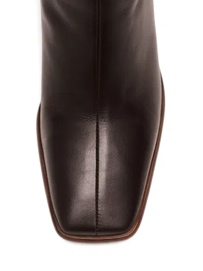 Alohas Square-toe Boots In Brown