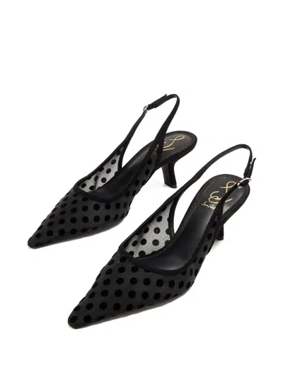 Sam Edelman Bianka Polka-dot Slingback Pumps In Black