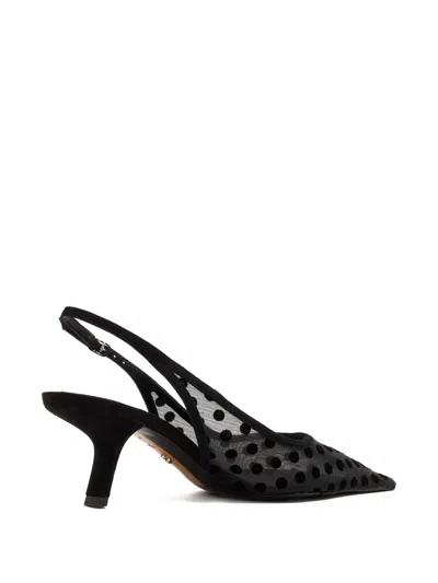 Sam Edelman Bianka Polka-dot Slingback Pumps In Black
