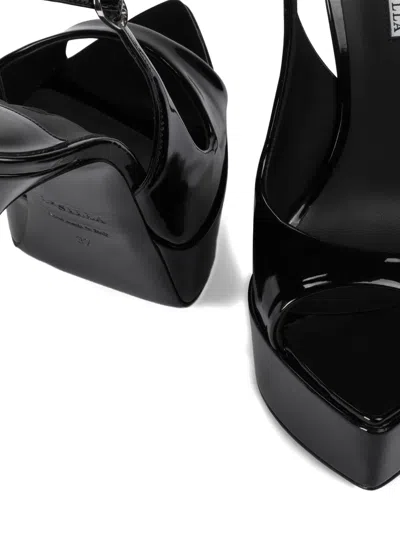 Le Silla Peep-toe Slingback Pumps In Black
