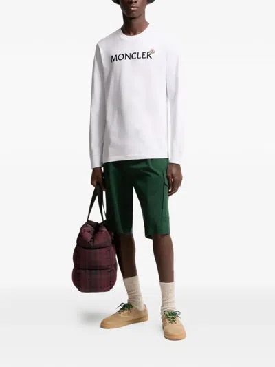 Moncler Logo-print Sweatshirt In White