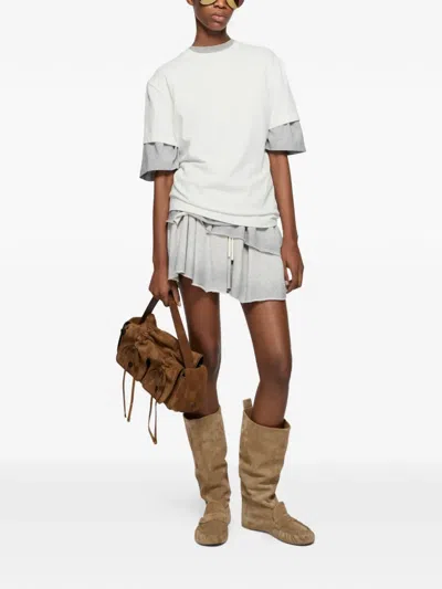 Acne Studios Logo-plaque T-shirt In White