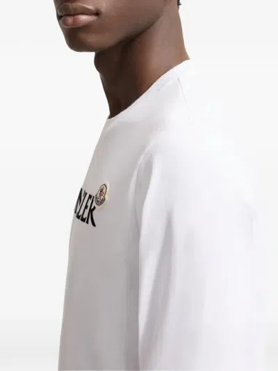 Moncler Logo-print Sweatshirt In White