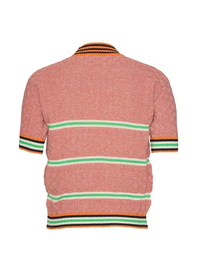Henrik Vibskov Safe-t Striped T-shirt In Orange