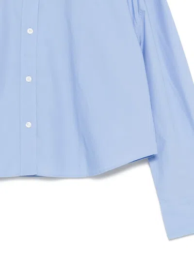 Calvin Klein Buttoned Top In Blue