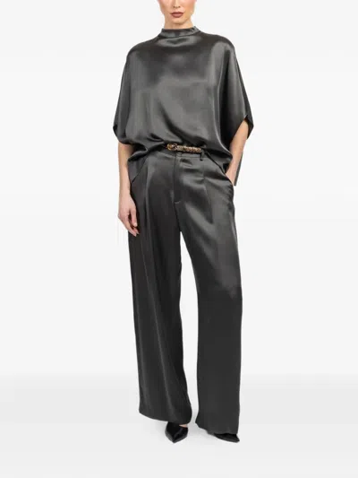 Lapointe Pleated Relaxed Trousers In Black