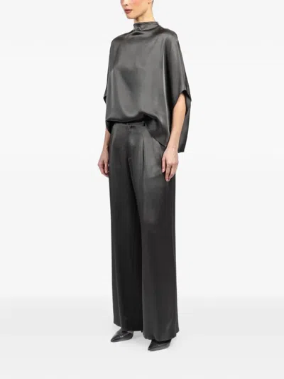 Lapointe Pleated Relaxed Trousers In Black