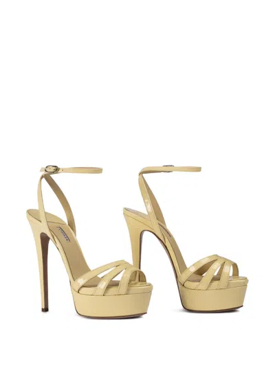 Le Silla Lola Platform Sandals In Yellow
