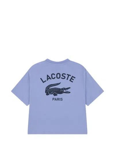 Lacoste Logo-detail T-shirt In Blue
