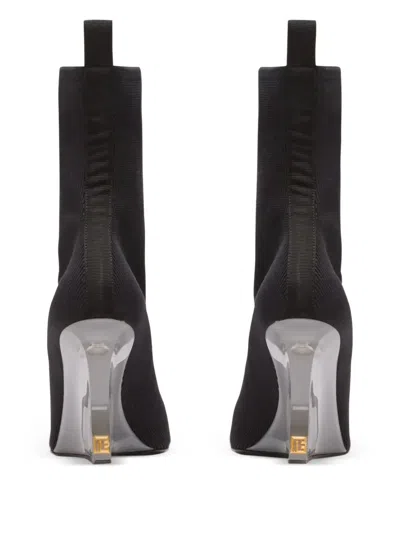 Balmain Pointed-toe Boots In Black