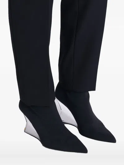 Balmain Pointed-toe Boots In Black
