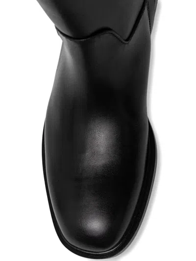 Baldinini Quilted Knee-high Boots In Black