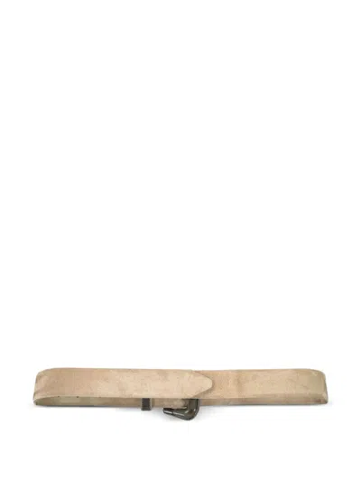 Brunello Cucinelli Mini Horn Frame Belt In Brown