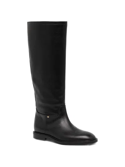 Baldinini Leather Knee-high Boots In Black