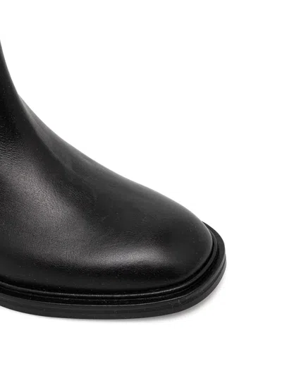 Baldinini Leather Knee-high Boots In Black