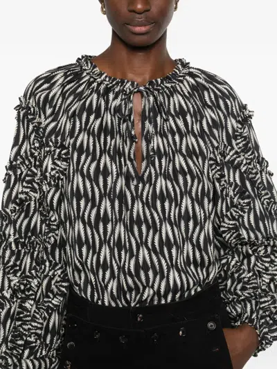 Ulla Johnson Azrou Blouse In Black