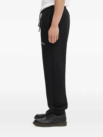 Wacko Maria Drawstring Logo-detail Track Pants In Black