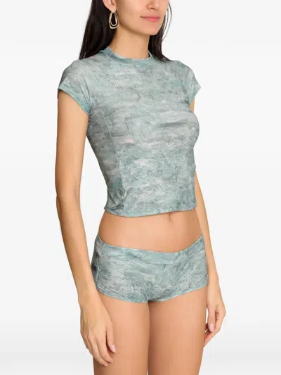 Amir Slama Printed T-shirt In Green