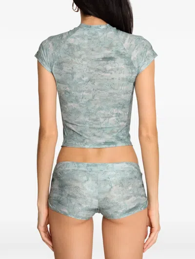Amir Slama Printed T-shirt In Green