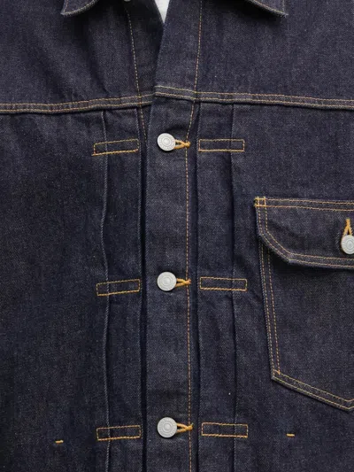 Wacko Maria Collared Flap-pocket Jacket In Blue