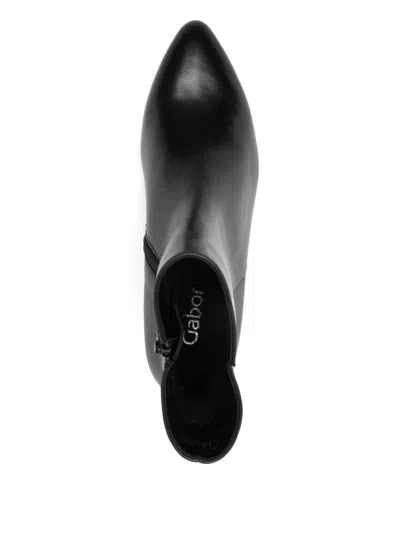 Gabor Block Heel Booties In Black