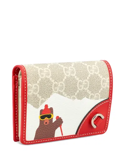 Gucci Logo-pattern Wallet In Multi