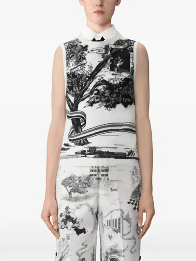 Thom Browne Hector Toile Top In Multi
