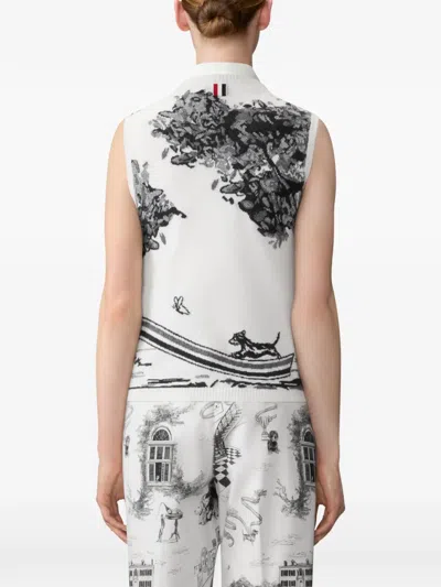 Thom Browne Hector Toile Top In Multi