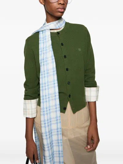 Acne Studios Buttoned Cardigan In Green