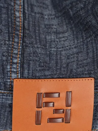 Fendi Brunello Cucinelli Striped Cotton T-shirt In Blue