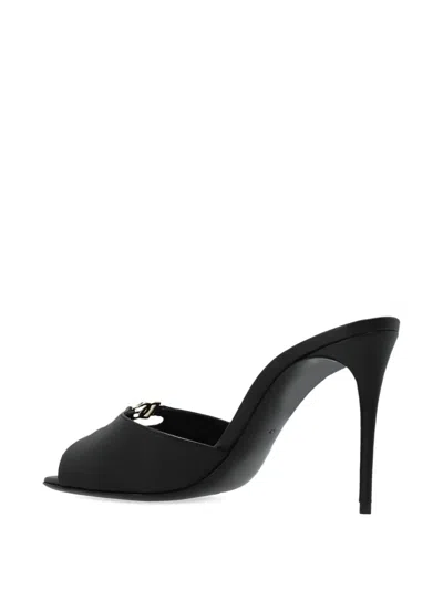 Dolce & Gabbana Cutout Logo Mules In Multi