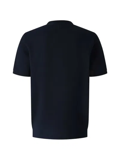 Canali Embroidered-logo T-shirt In Black