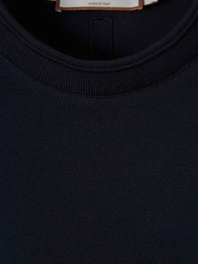 Canali Embroidered-logo T-shirt In Black