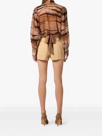 Elisabetta Franchi Cargo-pocket Shorts In Neutral