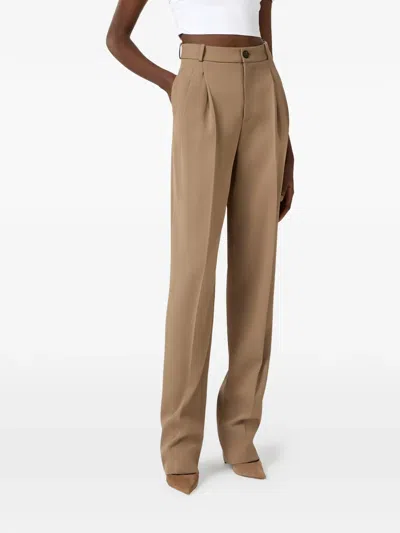 Elisabetta Franchi Button-fastening Trousers In Gray