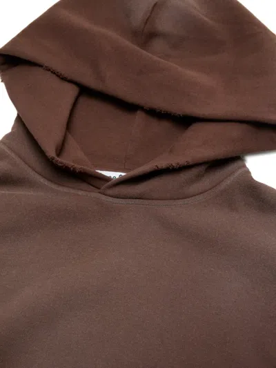 Acne Studios Graphic-print Hoodie In Brown