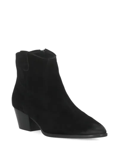 Ash Side-zip Heeled Boots In Black