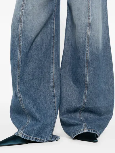 Sportmax Multi-pocket Jeans In Blue