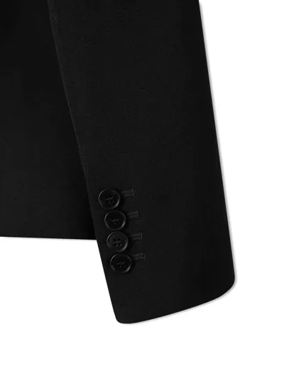 Alexander Mcqueen Tailored Jacket Single Breasted Padded Shoulders In Black