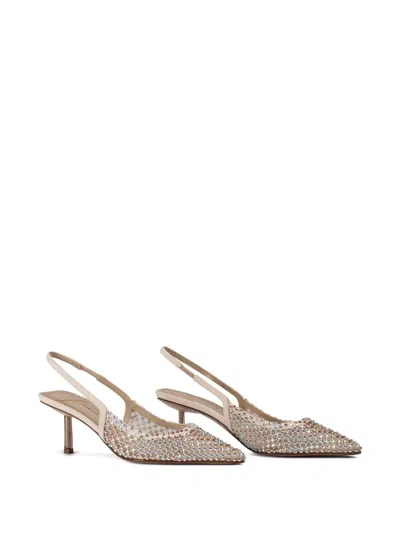 Le Silla Gilda Slingback Pumps In Metallic
