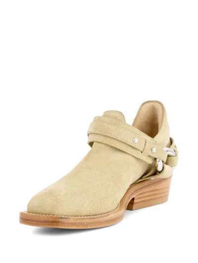Rabanne Xl Link Biker Ankle Boots In Neutral