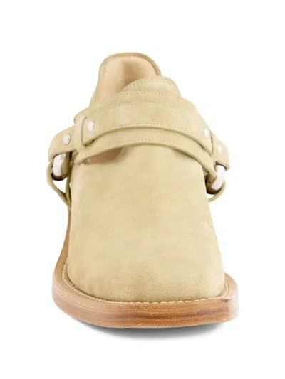 Rabanne Xl Link Biker Ankle Boots In Neutral
