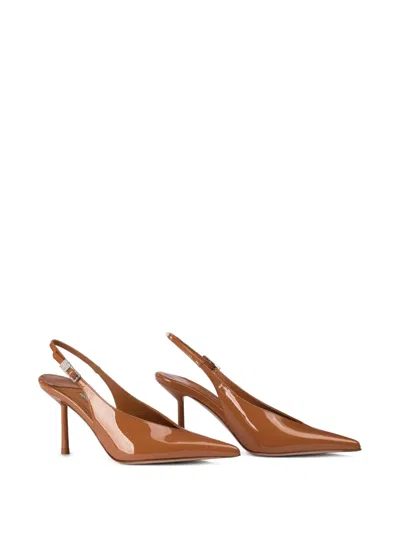 Le Silla Clivage Slingback Pumps In Brown