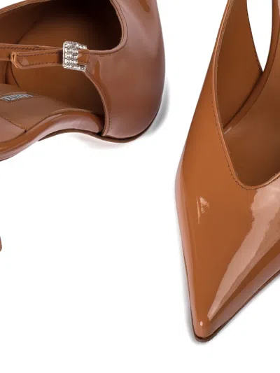 Le Silla Clivage Slingback Pumps In Brown
