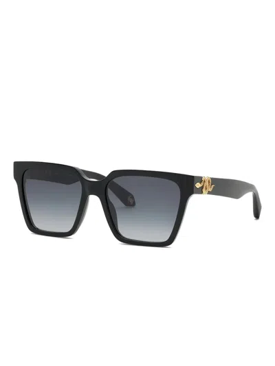 Roberto Cavalli Square-frame Sunglasses In Black